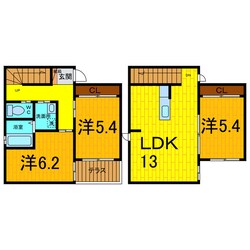 ユニキューブ成長の物件間取画像